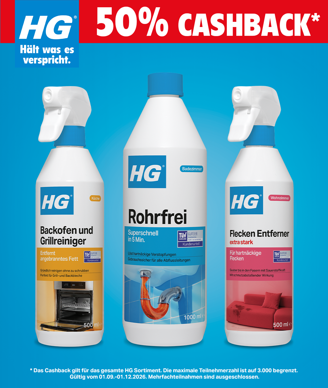 HG 50% Cashback